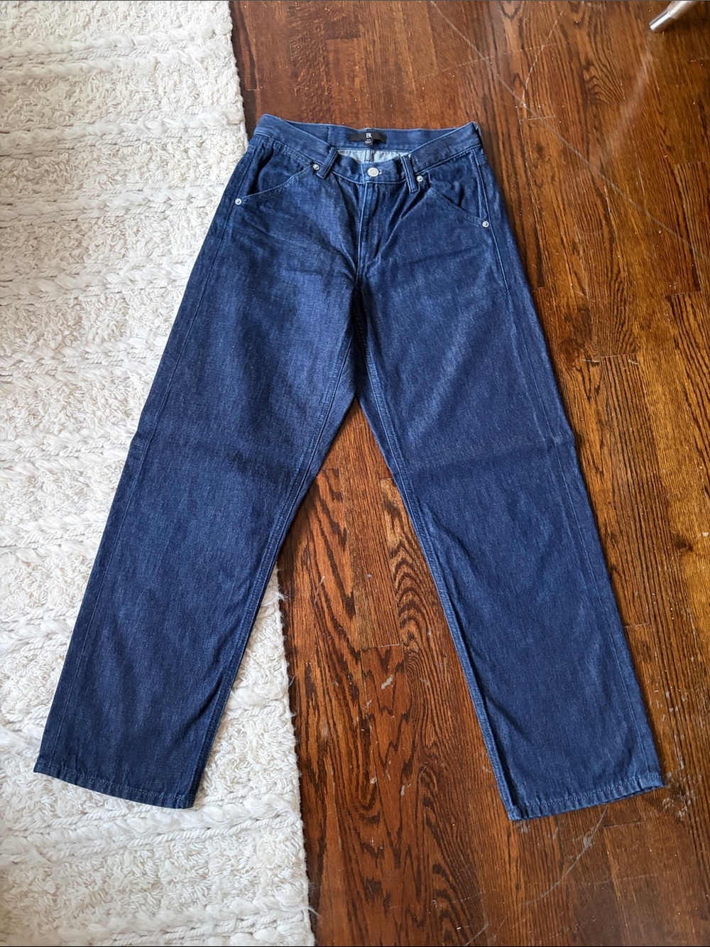 Banana Republic Women's Dark Blue Straight-Leg Jeans